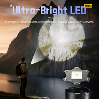 Lampe torche LED rechargeable ABS à zoom, haute intensité, longue portée, laser blanc, pour la chasse en extérieur, avec affichage
