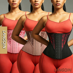 Vente directe usine Langqin – Ceinture de maintien ferme pour femme, haute compression, épaisse, écologique, antibactérienne, respirante, avec design en maille - Product Image 1