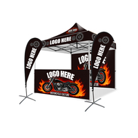 GREENTENT 3x3 Tente pliante promotionnelle personnalisée avec impression de logo, pour extérieur, entreprise, publicité, salon professionnel