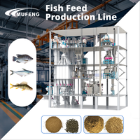 Conception de projet de moulin à aliments pour animaux Mufeng 5-15 T/H, ligne de production de granulés d'aliments pour poissons flottants et coulants avec le prix