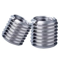 Inserts filetés autotaraudeurs en acier inoxydable 304 316 M2 M3 M4 M5 M6 M8 M10 M12, douilles fendues pour réparation de vis RuiLi