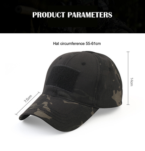 مصنع الجملة التخييم في الهواء الطلق الرياضة التمويه التمويه قاعدة الكرة الجانب Camo مخصص القطن التدريب قبعة كامو فارغة - Product Image 3