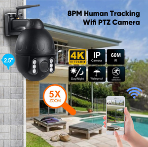 2.4G 5.8G 8MP ngoài trời âm thanh hai chiều giám sát chất lượng cao CCTV tầm nhìn ban đêm mạng không dây <span class=keywords><strong>Wifi</strong></span> PTZ camera - Product Image 3