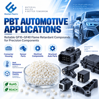 Granulés ignifuges PBT GF30 UL94 V0, matériau renforcé de fibres de verre à 30 % pour les pièces électriques et automobiles