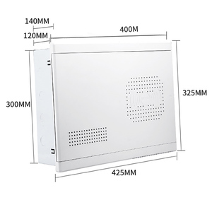 Caja de entrada FTTH para el hogar, gabinete de acero para montaje empotrado en pared con cubierta de plástico, personalizable OEM, para interiores, POE, GSM, cableado de corriente débil - Product Image 2