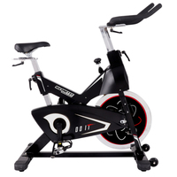 Vélo de spinning magnétique K-FIT GSP0070 à transmission par courroie, silencieux, avec volant d'inertie lourd réglable, pour l'exercice en intérieur, la gym à domicile et le fitness