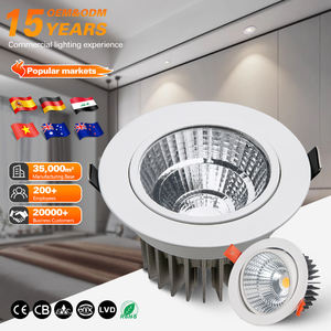 Fabricant de Zhongshan OKELI 7w 12w 18w Lumière Intérieure Commerciale Boîtier en Aluminium Plafond LED Encastré COB LED Downlights - Product Image 1