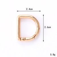 Anneau à ressort en alliage de zinc, fermoir mousqueton ouvert, crochet à pression en forme de cœur, accessoires de porte-clés pour la fabrication de bijoux, vêtements et sacs DIY