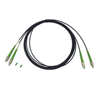 Serat Optik Single-mode Serat Kuarsa Panjang Gelombang 400nm-970nm NA 0.12 Tabung Pelindung PVC Diameter Inti 3-5um Konektor