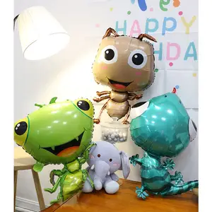 New Available Animal Foil Balloon Insect Ant Mantis Bee Gecko Cartoon Forma Balões Birthday Party Decoração Toy Balloon