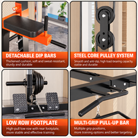 Machine Smith multifonctionnelle avec rack de musculation et système de poulies à câble pour entraînement de force à domicile