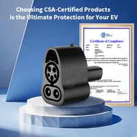 Adaptateur de chargeur Olink CCS1 vers Tesla EV Certifié CSA Niveau 2 Chargeur EV Compatible Protection haute sécurité