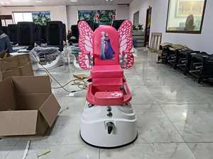 Nouveau Design enfants manucure canapé coloré LED lumière rose de luxe Salon de manucure enfants Spa chaises de Massage - Product Image 5