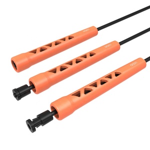 Promoción OEM, Material negro, ajustable, <span class=keywords><strong>Fitness</strong></span>, mango largo, gimnasio, niños, velocidad, logotipo de PVC, venta al por mayor, <span class=keywords><strong>comprar</strong></span> cuerda para saltar - Product Image 5