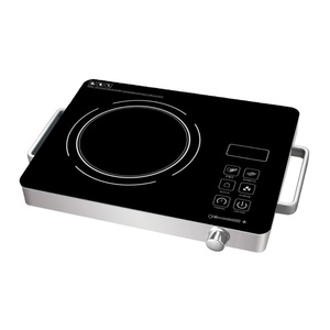Table de cuisson électrique domestique à double foyer, 30 cm, 2 brûleurs, en céramique lisse, à commande tactile, haute puissance 500W, pour le Moyen-Orient et le commerce extérieur - Product Image 1