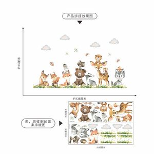 <span class=keywords><strong>Pegatinas</strong></span> de Pared de PVC Impermeables con Dibujos Animados 3D de Animales del Bosque, Calcomanías con Acabado Mate <span class=keywords><strong>para</strong></span> la Habitación de Bebés y Niños, Decoración del Hogar - Product Image 5