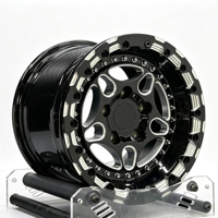Jantes en alliage forgé personnalisées de 15, 17 et 18 pouces pour tout-terrain 4x4, jante 15X10 5x120 5x120.65 5x114.3 pour Mustang, Camaro, Corvette, Chevelle