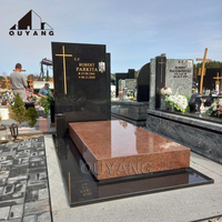 QUYANG usine en gros simple cimetière tombe pierre granit marbre cimetière pierre tombale Monument
