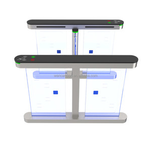 WAN phim hoạt hình RFID NFC Nhận dạng khuôn mặt kiểm soát truy cập chấp nhận 1 chiều/2 chiều chống tailgating tốc độ cổng đồng tiền hoạt động turnstiles - Product Image 2