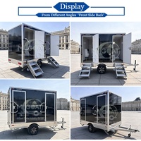 Promotion : Remorque WC Mobile 2 Cabines, Mono-essieu, avec Chasse d'eau, Lavabo et Urinoir, pour Événements Extérieurs et Chantiers