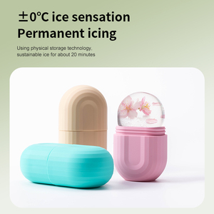 Rouleau à glace en silicone pour le visage Moule à glaçons pour soins de la peau Beauté Fine Line Eye Facial Glaçage Moule à rouler Hydratant Réutilisable - Product Image 5