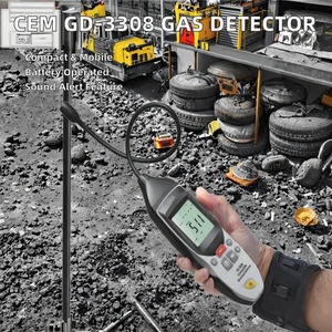 เครื่องตรวจจับก๊าซรั่วไหล HEDAO CEM GD-3308 ขนาด 16 นิ้ว ตรวจจับก๊าซไวไฟได้สูงสุด 10000ppm พร้อมสัญญาณเตือนแบบเสียง แสง และสั่นสะเทือน - Product Image 3
