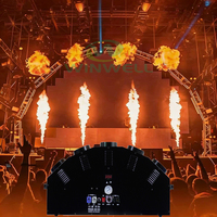 Effet de scène DMX, discothèque, DJ, effet spécial, feu coloré, équipement d'éclairage audio professionnel, machine à flammes triple voie