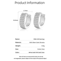 Boucles d'oreilles clous Dan Jewelry pour femmes, à porter au quotidien, en zircon cubique, pour cadeau de mariage ou de mariée