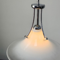 Lustre d'art minimaliste moderne en fer et verre E27 Source de lumière Lampes suspendues artistiques pour salon, salle à manger ou chambre à coucher