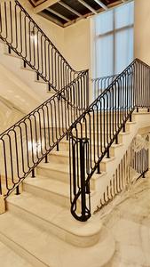 <span class=keywords><strong>Escalier</strong></span> en marbre TL, <span class=keywords><strong>escalier</strong></span> intérieur incurvé en pierre naturelle, garde-corps en fer - Product Image 2