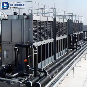 หอทำความเย็นเชิงพาณิชย์และอุตสาหกรรมเสียงรบกวนต่ำดีไซน์เคาน์เตอร์ไหลพร้อมวงจรปิดเพื่อการระบายความร้อนที่เป็นมิตรกับสิ่งแวดล้อม - Product Image 3