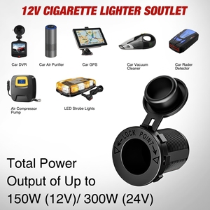 4 trong 1 xe sạc Ổ cắm bảng điều khiển với ON/Off chuyển đổi 2.1A <span class=keywords><strong>USB</strong></span> <span class=keywords><strong>Port</strong></span> LED Vôn kế Thuốc lá nhẹ hơn ổ cắm cho Marine thuyền RV xe tải - Product Image 6