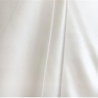 Ramah lingkungan PFD asli 40m/M 114cm 100% cm sutra tanpa pewarna putih Satin Duchess sutra kain Charmeuse untuk pakaian