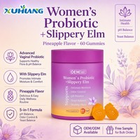 Gummies Probiotiques d'Orme Rouge pour Femmes en Gros pour l'Équilibre du pH et le Soutien de la Flore Vaginale – Complément Santé OEM Marque Privée