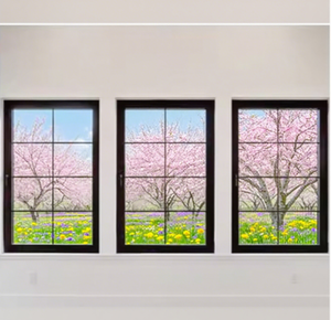 Finestra a battente per finestre e porte in alluminio OGUPIN per USA Hurricane Proof profilo sottile in lega di alluminio nero ad alto impatto - Product Image 3