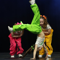 Pantalon cargo ample de couleur néon pour enfants, tenue de danse hip-hop avec taille élastique pour les spectacles sur scène