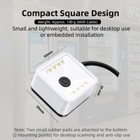 Module de décodage de codes-barres LONVILL pour distributeur automatique, installation externe, multi-interface, plug-and-play, gain de place, 50x50x30mm