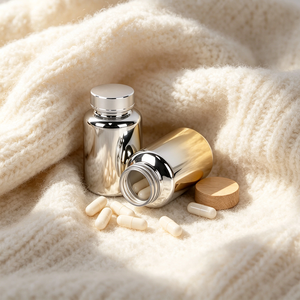 ขวดพลาสติก PET ขนาด 150 มล. เคลือบเงาสีทองและสีเงินอย่างสวยงาม - Product Image 3