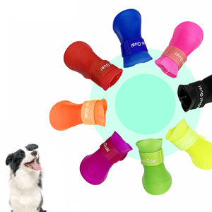 In gomma Piena Stivali Cucciolo Dolce Cane di Animale Domestico Scarpe Cane Impermeabile Stivali Stivaletti - Product Image 1