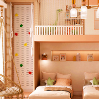 Lit coulissant, lit avec échelle, lit superposé pour enfants, lit pour jeunes, lit cabane moderne simple rose pour filles