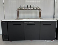 Distributeur de bière AMED Draught Tower avec ventilateur de refroidissement, machine à boissons froides artisanale commerciale pour bar