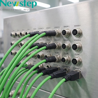 Cable blindado Cat6 de 1M M12 a RJ45 con clasificación IP68, conector de código A/X/D, arnés de 4 y 8 pines para Ethernet industrial en entornos hostiles