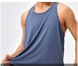 <b>Men</b>’s Loose Fit Gym Tank Top Quick Dry Breathable Running Training <b>Stringer</b> <b>Vest</b> Custom Logo Available - Product Image 2