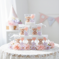 Bougie parfumée en forme d'ours en peluche - Faite à la main, non toxique, pour Thanksgiving, Noël, les fêtes, les anniversaires - Décoration de la maison