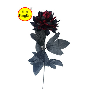 Trang trí hoa Nhân Tạo Màu đen và trắng với dahlias mô phỏng cho đám cưới và trang trí nhà với hoa nhân tạo - Product Image 3