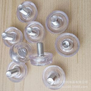 Pieds <span class=keywords><strong>de</strong></span> meubles transparents réglables, pieds en plastique <span class=keywords><strong>de</strong></span> 8mm x 25mm avec vis pour armoire, <span class=keywords><strong>table</strong></span>, chaise, accessoires <span class=keywords><strong>de</strong></span> quincaillerie - Product Image 1