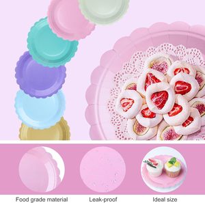 Platos Desechables de Plástico Elegantes para Banquetes de Boda y Celebraciones Familiares - Product Image 2