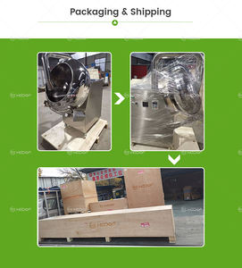 <strong>Chocolate</strong> <strong>Covering</strong> Machine for Almonds <strong>Peanuts</strong> Automated Powder Coating Machine Anti-Corrosion Energy Saving - Product Image 5