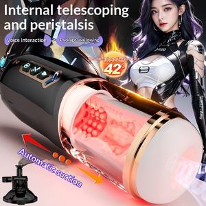 Godet de masturbation masculin entièrement automatique, 3 fréquences, télescopique, chauffant, séchant, avec fonction vocale, jouet pour adulte, étanche au quotidien - Product Image 5