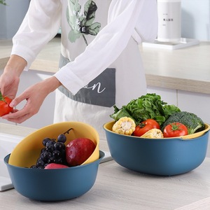 Hot Sale Two-Tier Plastic Multifunctional Colander for Home Kitchen Use Washes and Drains Vegetables Efficiently - Product Image 3